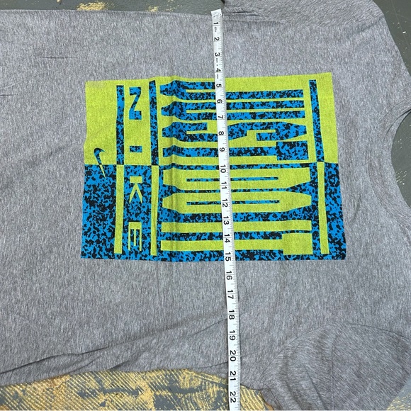 Nike Just Do It Tee Shirt 561416-064 XL JDI Grey Blue Green - Picture 5 of 8